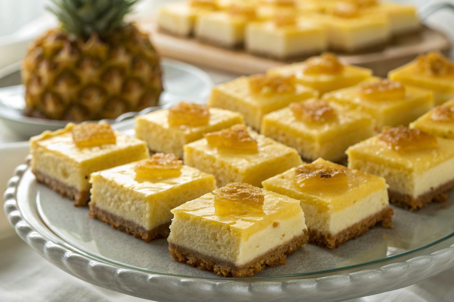 Featured image of sugar free pineapple cheesecake bars